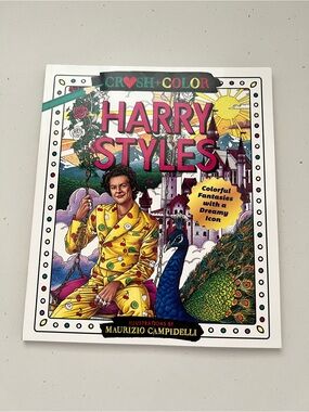 Crush + Color Harry Styles Coloring Book NWT Adult Coloring Book Maurizio Campid